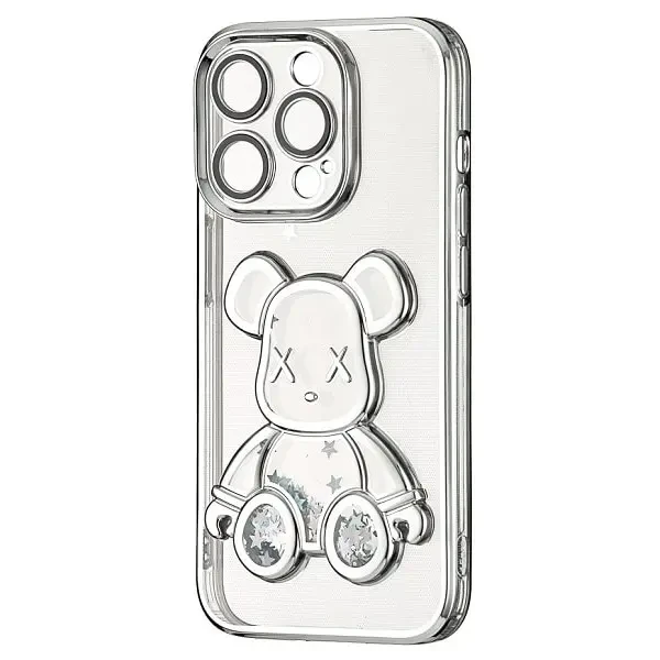 DM Чохол Shining Bear Case для iPhone 15 Pro Silver 2