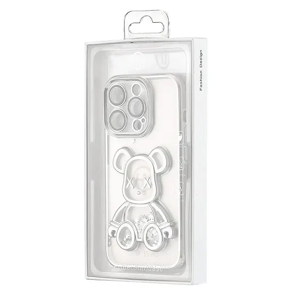 DM Чохол Shining Bear Case для iPhone 15 Pro Silver 3