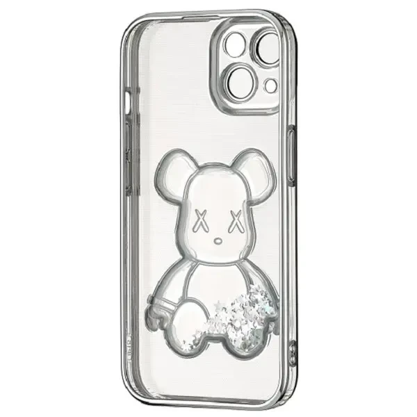 DM Чохол Shining Bear Case для iPhone 15 Silver 2