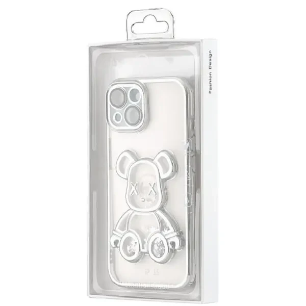 DM Чохол Shining Bear Case для iPhone 15 Silver 3
