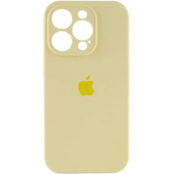 DM Чохол Silicone Case Full Camera для iPhone 16 Pro Max Mellow Yellow
