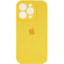 DM Чохол Silicone Case Full Camera для iPhone 16 Pro Yellow