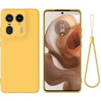 DM Чохол Silicone Case Full Camera для Motorola Edge 50 Ultra Yellow