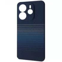 Чохол WAVE Gleam для Xiaomi Redmi Note 14 4G UA Blue Stripes