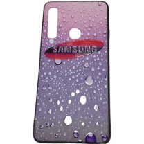 Чохол силіконовий Краплі води для Samsung A9 2018 A920 Pink/Blue