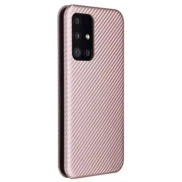 Чохол-книжка Anomaly Carbon для Samsung A73 A736 Rose Gold