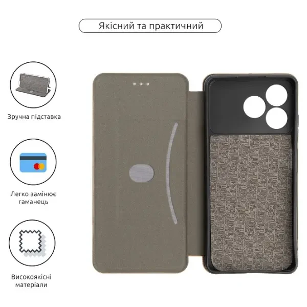 Чохол-книжка ArmorStandart G-Case для ZTE Blade A36 4G Gold (ARM89030) 3