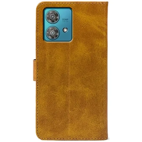 Чохол-книжка Crazy Horse Clasic для Motorola Edge 40 Neo Camel (Front) 2