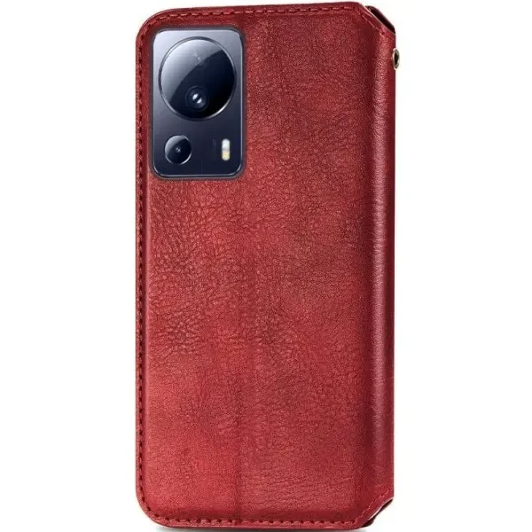 Чохол-книжка Getman Cubic для Xiaomi 13 Lite 5G Червоний 2