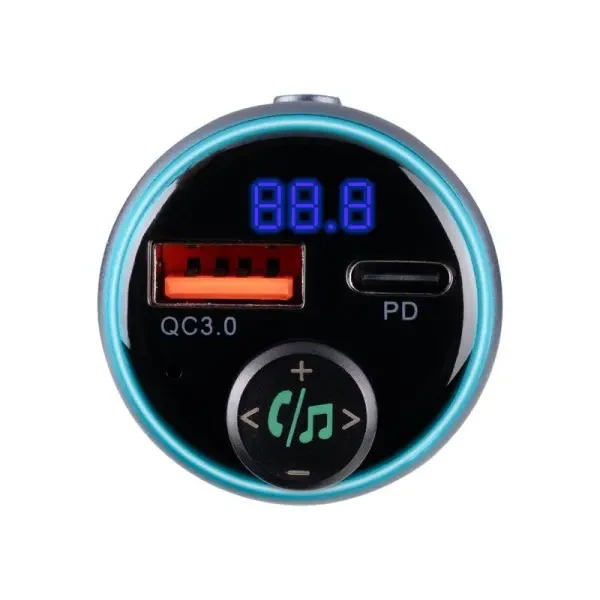FM-трансмітер Gelius Play GP-FMT050s 30W PD/18W QC RGB 3