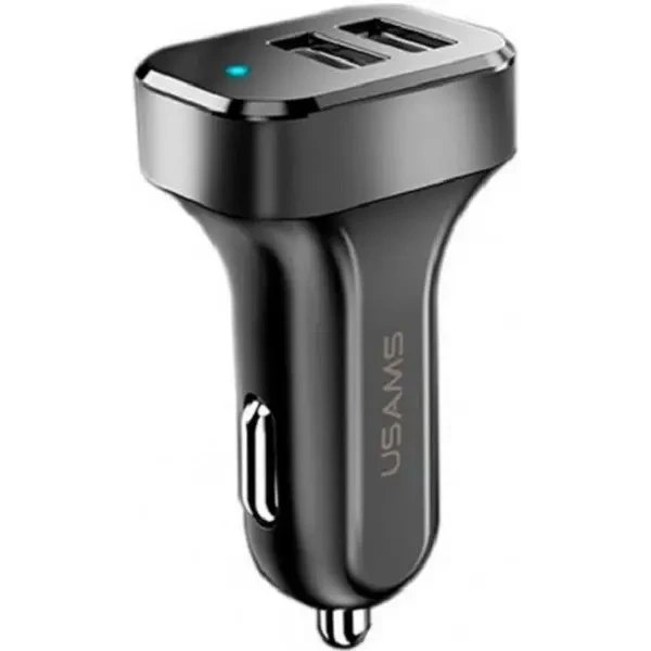 Автомобільний зарядний пристрій  Usams C13 2USB 2.1A Black