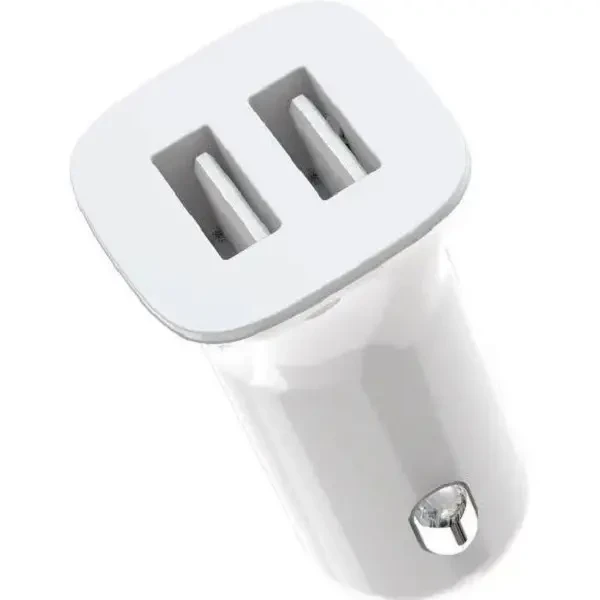 Автомобільний зарядний пристрій XO CC31 2USB 12W 2.4A White 2