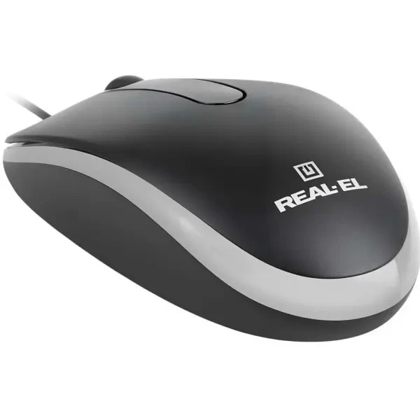 Мишка REAL-EL RM-215 USB Black (EL123200037) 2
