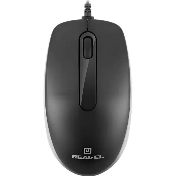 Мишка REAL-EL RM-215 USB Black (EL123200037)