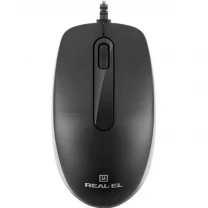 Мишка REAL-EL RM-215 USB Black (EL123200037)