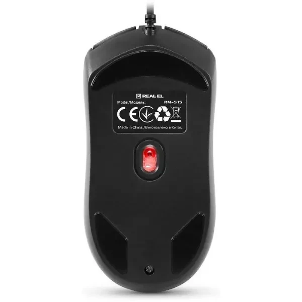 Мишка REAL-EL RM-515 USB Black (EL123200059) 4
