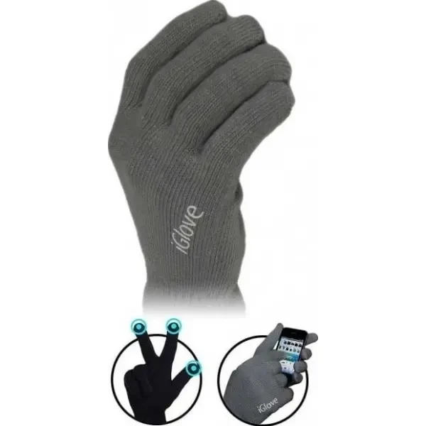 Рукавички iGlove для сенсорних екранів Dark Grey 2