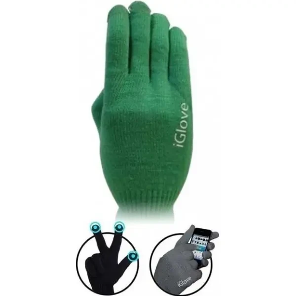 Рукавички iGlove для сенсорних екранів Green 2