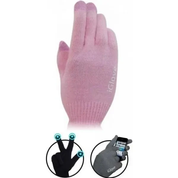 Рукавички iGlove для сенсорних екранів Pink 2