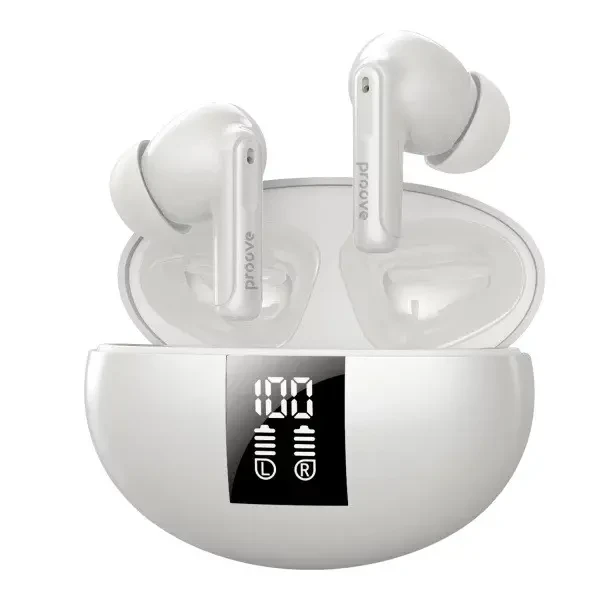 Bluetooth-гарнітура Proove Thunder Buds SE TWS with ANC (APP) White (TWTBSE01AP02)