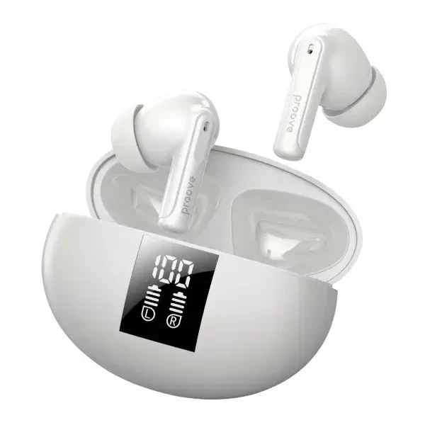 Bluetooth-гарнітура Proove Thunder Buds SE TWS with ANC (APP) White (TWTBSE01AP02) 2