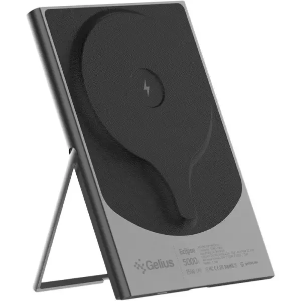 Power Bank Gelius Eclipse Magnetic Wireless Charge GP-WC014 5000mAh 15W Black 2