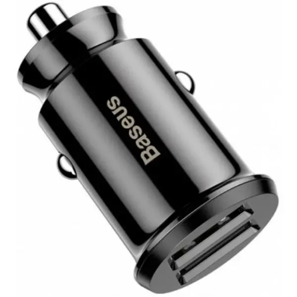 Автомобільний зарядний пристрій Baseus Grain Car 2USB 3.1A Black (CCALL-ML01) 2