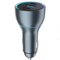 Автомобільний зарядний пристрій Proove Double Energy 50W (Type-C + Type-C) Metal Gray (ACDE50022206)