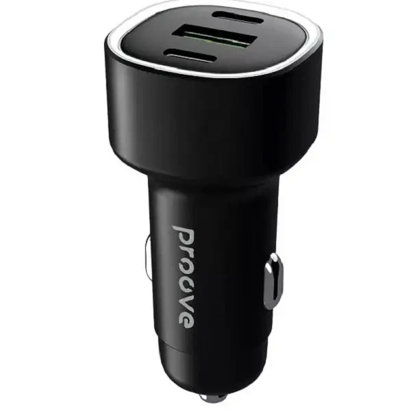 Автомобільний зарядний пристрій Proove Flash 60W (2Type-C + USB) Black (CCFL60111201)