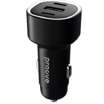 Автомобільний зарядний пристрій Proove Flash 60W (2Type-C + USB) Black (CCFL60111201)
