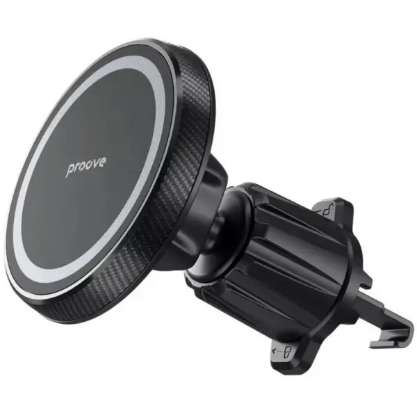 Автомобільний тримач Proove Carbon Magnetic Air Outlet Car Mount Magnetic Ring Black (CHCM00000001) 2