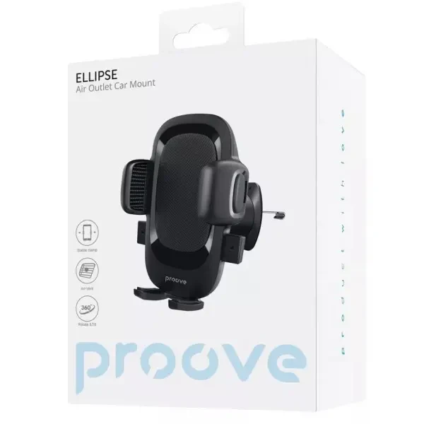 Автомобільний тримач Proove Ellipse Air Outlet Car Mount Black (CHEC00000001) 6