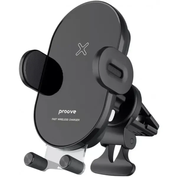 Автомобільний тримач з БЗП Proove Rounded Energy 15W Black (WHRE15010001)
