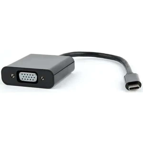 Адаптер Cablexpert USB Type-C - VGA (M/F) 0.15 м Чорний (AB-CM-VGAF-01)