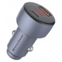 АЗП ArmorStandart AR-C43 Type-C PD30W + USB QC 3.0 Grey + кабель USB-C (ARM82463)