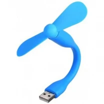 DM Вентилятор портативний гибкий Mini Fan USB від повербанка/ноутбука Blue