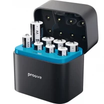 Зарядний Пристрій з АКБ Proove Compact Station 8pcs (4xAAA + 4xAA) Black (RBCS00000001)