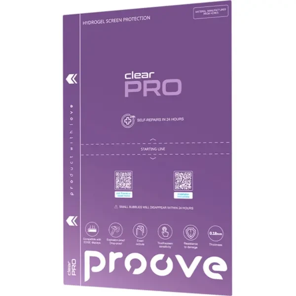 Захисна гідрогелева плівка Proove Hydrogel Screen Protection PRO Прозора (GGPR11801150) 2