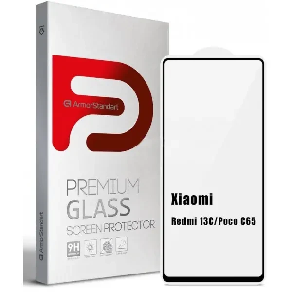 Захисне скло ArmorStandart Icon для Xiaomi Redmi 13C 4G/Poco C65 Black (ARM73152) 2