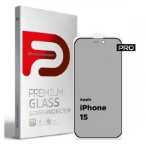 Захисне скло ArmorStandart Pro Anti-spy Matte для Apple iPhone 15 Black (ARM73171)