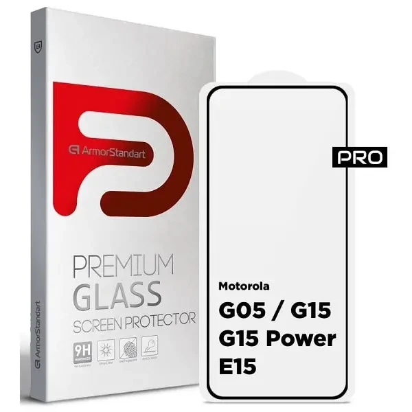 Захисне скло ArmorStandart Pro для Motorola G05/G15/G15 Power/E15 Black (ARM83294)
