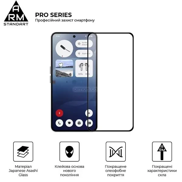 Захисне скло ArmorStandart Pro для Nothing Phone (3a)/(3a) Pro (ARM85466) 2
