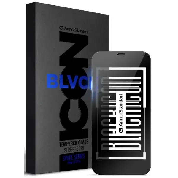 Захисне скло ArmorStandart Space Icon для iPhone 12/12 Pro Black (ARM59216)