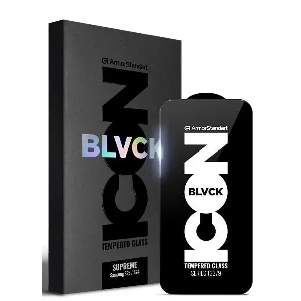 Захисне скло ArmorStandart Supreme Plus Black Icon для Samsung S25 Plus (ARM85454)
