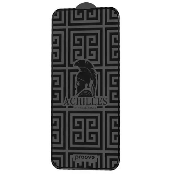 Захисне скло Proove Achilles для iPhone 13/13 Pro/14/16e Black (PGPAIP140001)