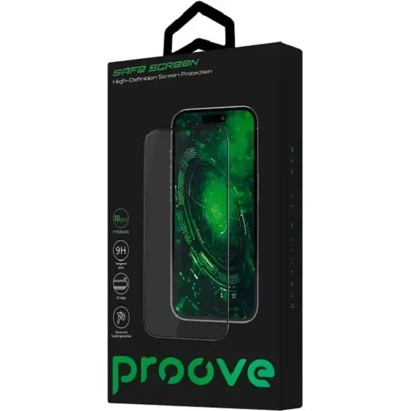 Захисне скло Proove Safe Screen для iPhone 17 Pro Max Black (PGPSSI17PM01) 2