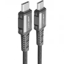 DM Кабель Acefast C1-09 Type-C to Type-C PD240W 40Gbps USB 4 aluminum alloy 1m Black/Gray