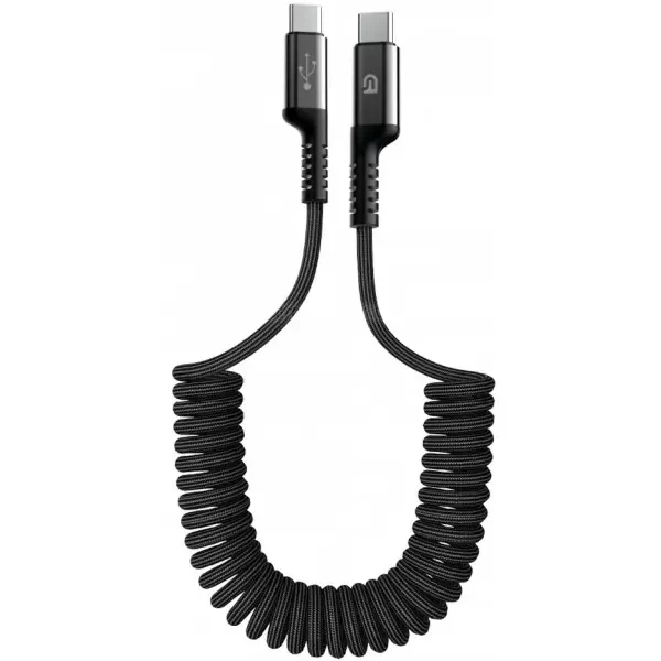 Кабель ArmorStandart AR17 Spiral Type-C to Type-C 3A 1m Black (ARM75392)