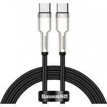 Кабель Baseus Cafule Series Metal Type-C to Type-C 100W 1m Black (CATJK-C01)