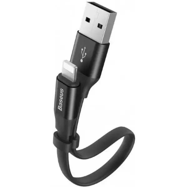 Кабель Baseus Nimble Portable USB to Lightning 0.23m Black (CALMBJ-B01) 2
